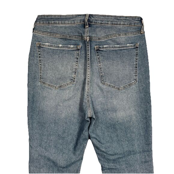 SOLD ~ Old Navy Kicker Bootcut Jeans Womens 10 Extra High Rise Button 32 x 31.5 - Picture 8 of 9